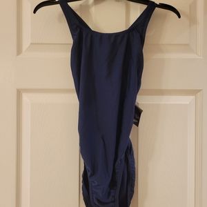 Speedo, Navy Blue, One Piece Swim  Suit, Size: 12/38